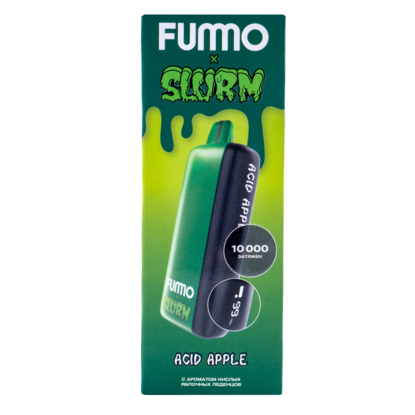Электронка Fummo Indic Slurm Кислые Яблочные Леденцы (10 000 Затяжек) в Сыктывкаре