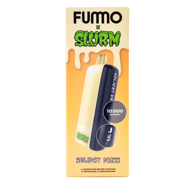 Электронка Fummo Indic Slurm Белая Сангрия С Персиком И Апельсином (10 000 Затяжек) в Сыктывкаре