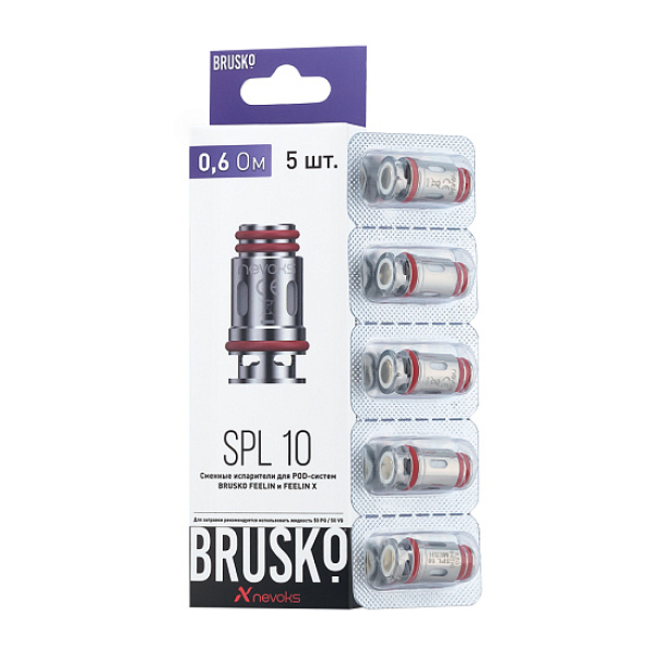 Испаритель Brusko Feelin Spl-10, 0.6 Ом, Упак. 5 Шт в Сыктывкаре