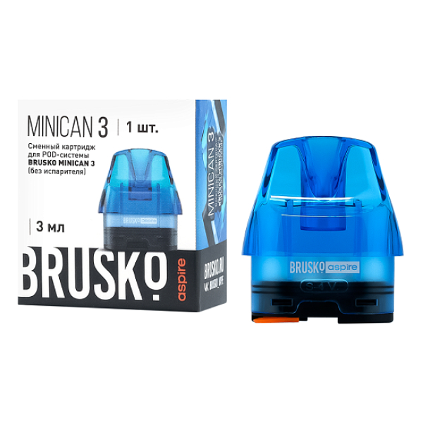 Сменный Картридж Brusko Minican 3, (Синий), 3 Мл, Упак. 1 Шт в Сыктывкаре