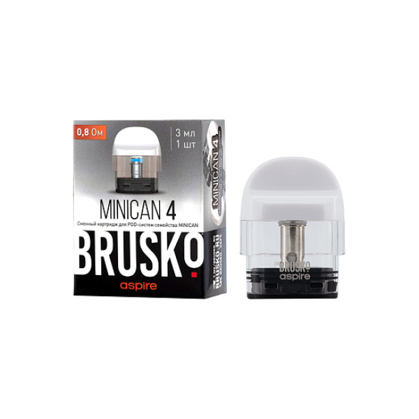 Сменный Картридж Brusko Minican 4 (3Мл) 0,8 Ом, Упак. 1 Шт белый в Сыктывкаре