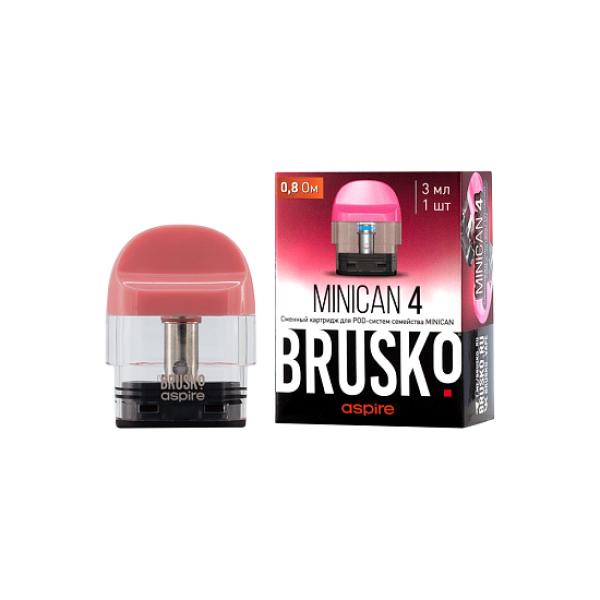 Сменный Картридж Brusko Minican 4 (3Мл) 0,8 Ом, Упак. 1 Шт розовый в Сыктывкаре