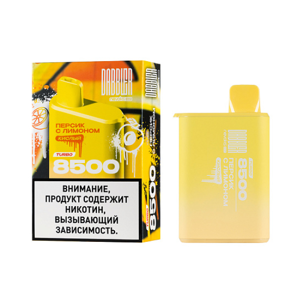 Электронка Dabbler Turbo Персик С Лимоном 8500 затяжек в Сыктывкаре