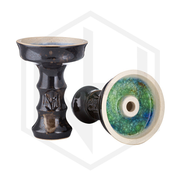 Чаша Nejn Lotus Glaze Black Черная для кальяна в Сыктывкаре