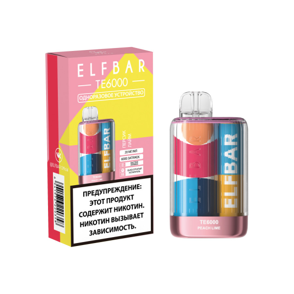 ЭСДН ELF BAR Te Персик Лайм 6000 затяжек в Сыктывкаре