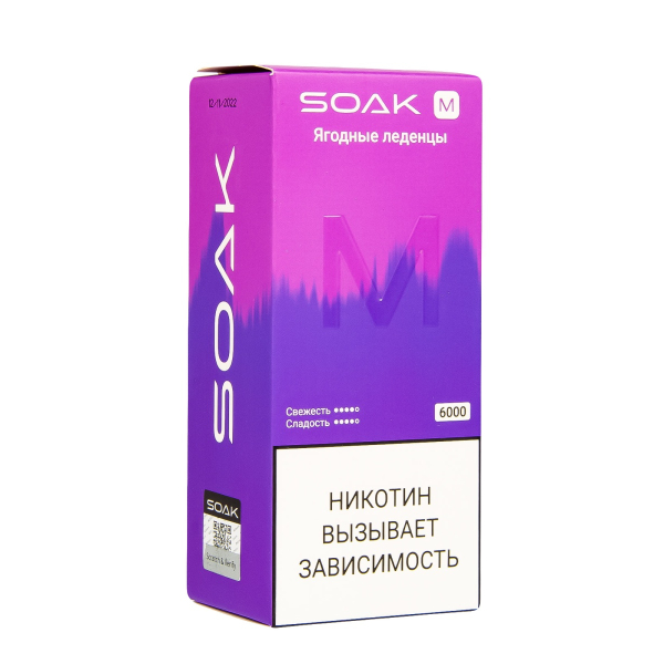 ЭСДН SOAK M Berry Lollipops 6000 тяг в Сыктывкаре
