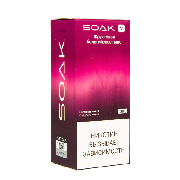 ЭСДН SOAK M Fruit Belgian Beer 6000 тяг в Сыктывкаре