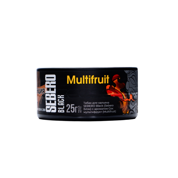 Табак Sebero Black Multifruit 25 грамм в Сыктывкаре