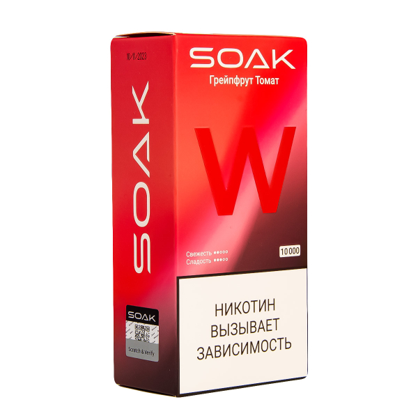 Электронная сигарета Soak W Грейпфрут Томат 10000 в Сыктывкаре