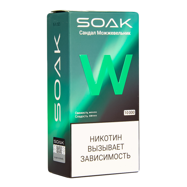Электронная сигарета Soak W Сандал Можжевельник 10000 в Сыктывкаре