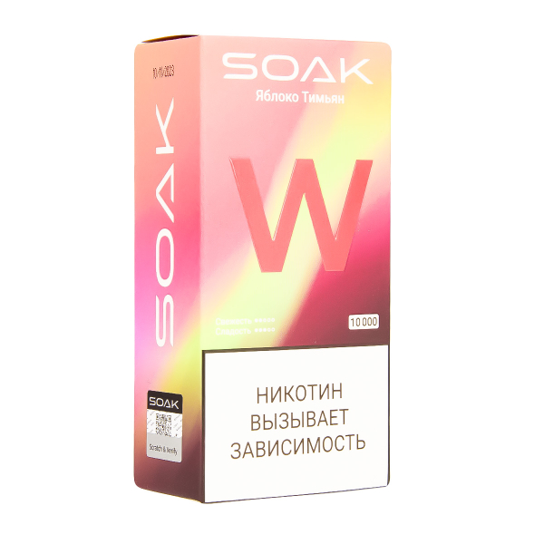 Электронная сигарета Soak W Яблоко Тимьян 10000 в Сыктывкаре
