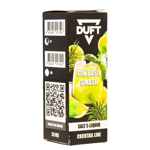 Жидкость Duft Cocktails Line Salt Gin Basil Smash 30 Мл в Сыктывкаре