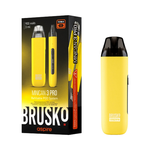 POD-система Brusko Minican 3 Pro желтый в Сыктывкаре