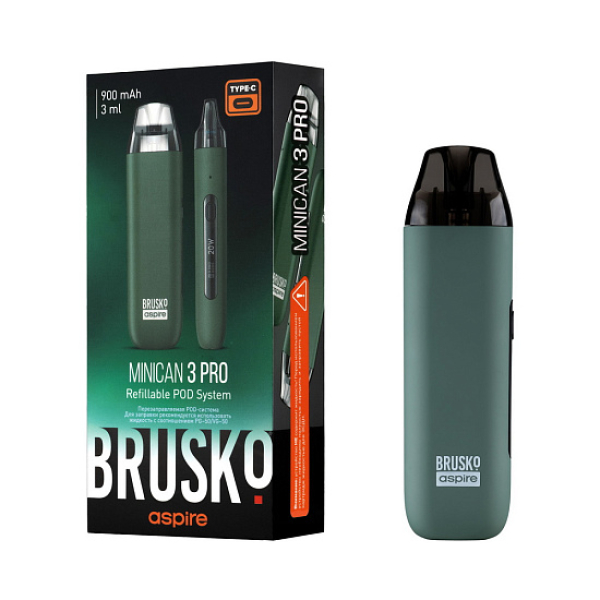 POD-система Brusko Minican 3 Pro зеленый в Сыктывкаре