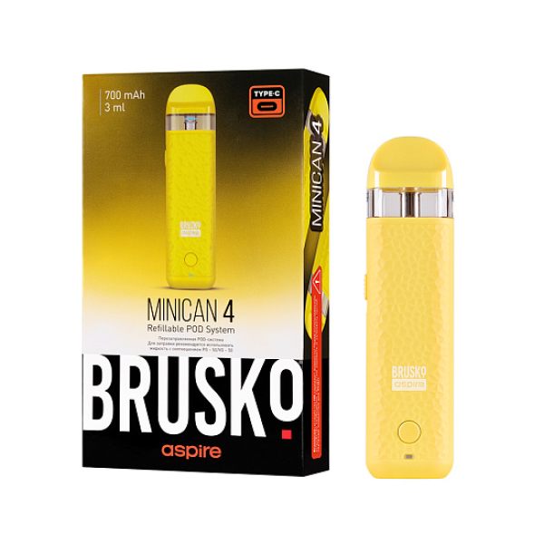 POD-система Brusko Minican 4 Желтый в Сыктывкаре