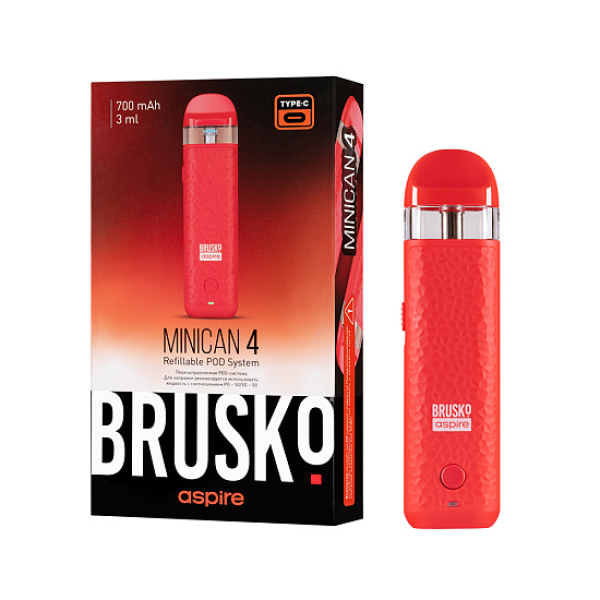 POD-система Brusko Minican 4 Красный в Сыктывкаре
