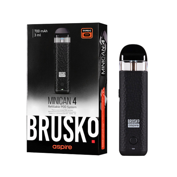 POD-система Brusko Minican 4 Черный в Сыктывкаре