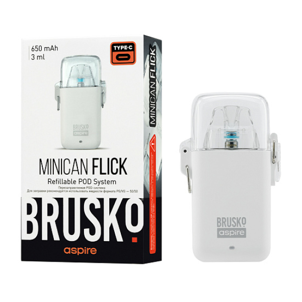 POD-система Brusko Minican Flick Белый в Сыктывкаре