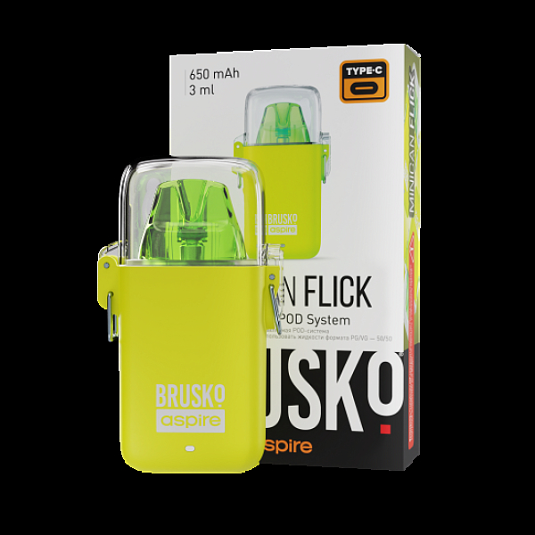 POD-система Brusko Minican Flick Жёлтый в Сыктывкаре