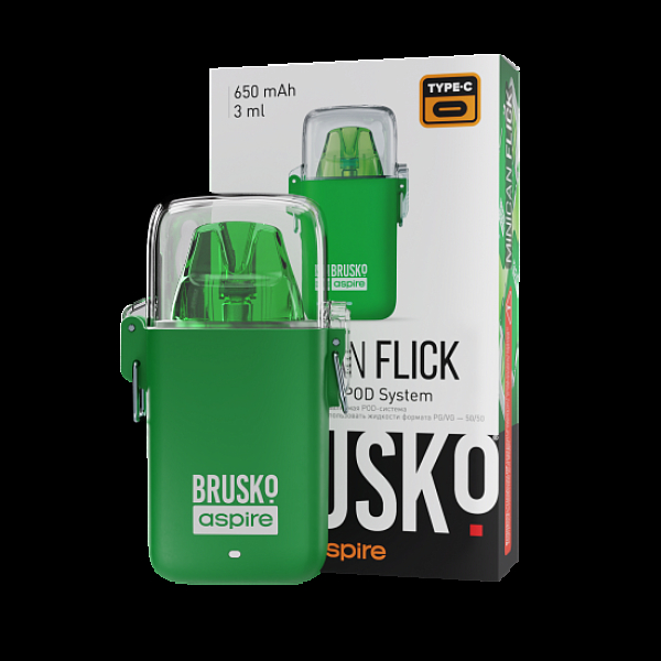 POD-система Brusko Minican Flick Зелёный в Сыктывкаре