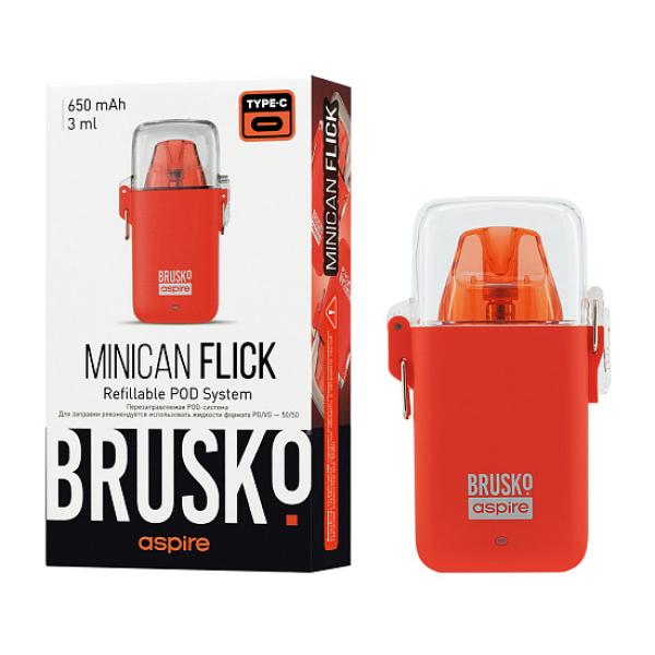 POD-система Brusko Minican Flick Красный в Сыктывкаре