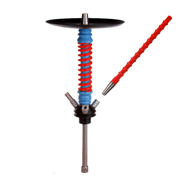 Кальян Mamay Customs V3  Coilovers Mini Голубой Красный в Сыктывкаре