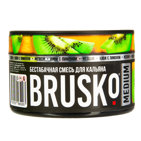 Бестабачная смесь Brusko Medium Киви С Лимоном 250 грамм в Сыктывкаре