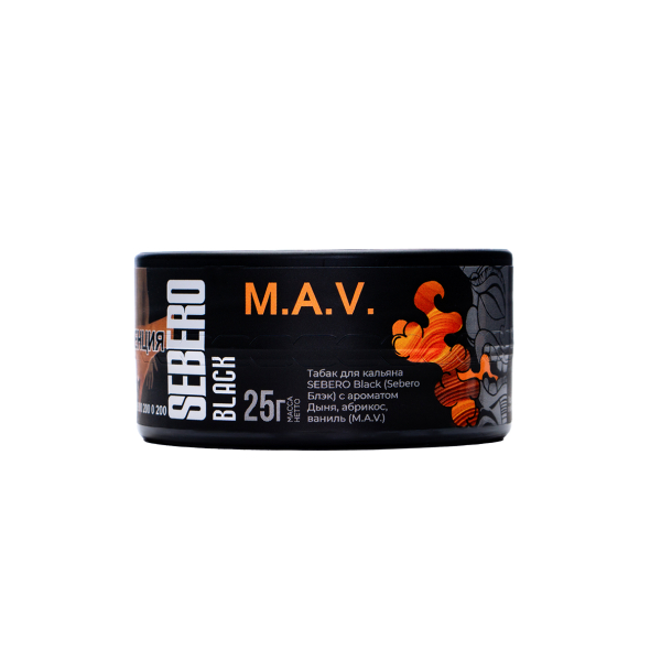 Табак Sebero Black Black M.a.v. 25 грамм в Сыктывкаре