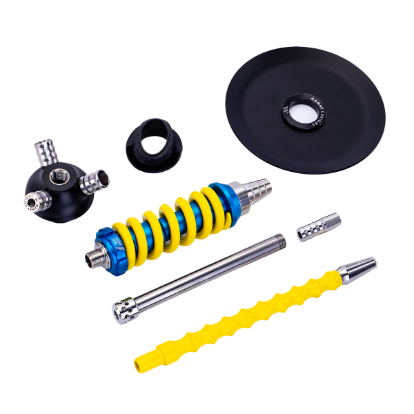 Кальян Mamay Customs Coilover Micro Голубой Жёлтый в Сыктывкаре