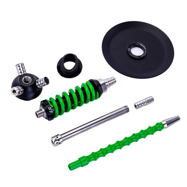 Кальян Mamay Customs Coilover Micro Чёрно Зелёный в Сыктывкаре