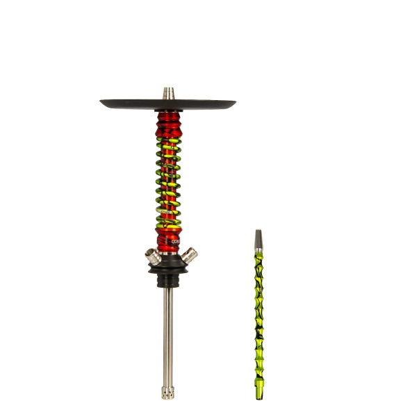 Кальян Mamay Customs Coilovers Mini Красный Сплеш Салатовый Сплеш в Сыктывкаре