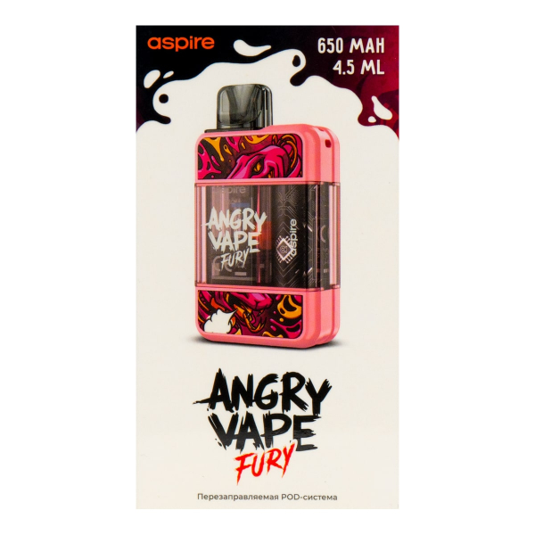POD-система Brusko Angry Vape Fury 650 Mah Розовый в Сыктывкаре