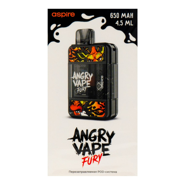 POD-система Brusko Angry Vape Fury 650 Mah Черный в Сыктывкаре