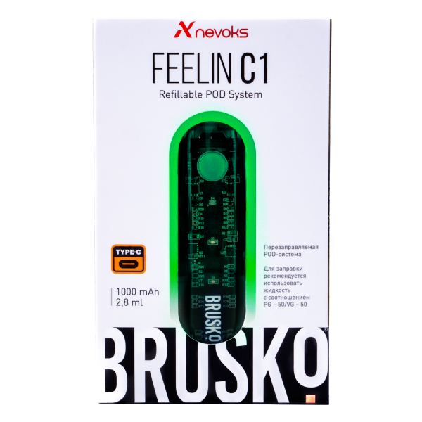 POD-система Brusko Feelin C1 Зеленый в Сыктывкаре