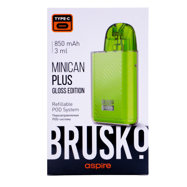 POD-система Brusko Minican Plus Gloss Edition Зелёный в Сыктывкаре