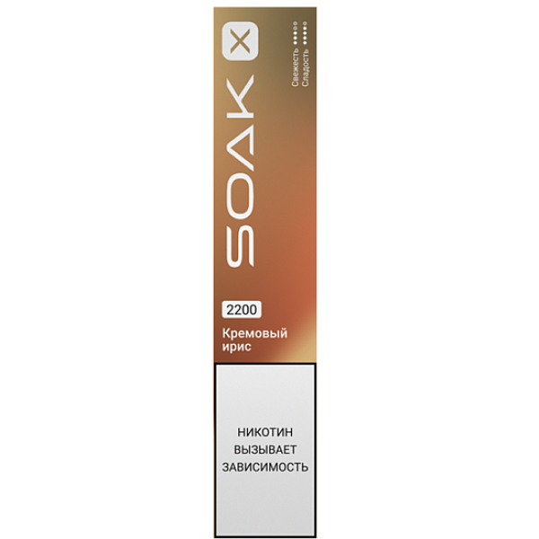 Электронка Soak X  Кремовый Ирис 2200 затяжек в Сыктывкаре