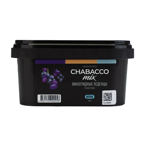 Бестабачная смесь Chabacco Mix Grape Drops Виноградные Леденцы  Medium 200 грамм в Сыктывкаре