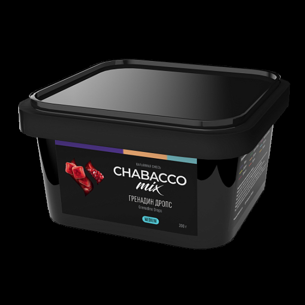 Бестабачная смесь Chabacco Mix Grenadine Drops Гренадин Дропс  Medium 200 грамм в Сыктывкаре