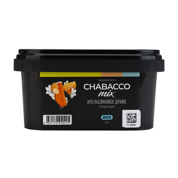 Бестабачная смесь Chabacco Mix Orange Dragee Апельсиновое Драже  Medium 200 грамм в Сыктывкаре