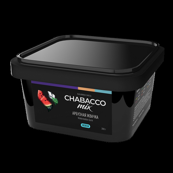 Бестабачная смесь Chabacco Mix Watermelon Gum Арбузная Жвачка  Medium 200 грамм в Сыктывкаре