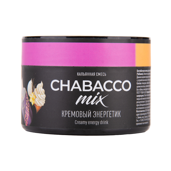 Бестабачная смесь Chabacco Mix Medium Creamy Energy Drink 40 грамм в Сыктывкаре