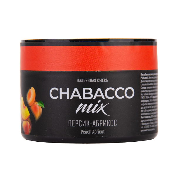 Бестабачная смесь Chabacco Mix Medium Peach Apricot 40 грамм в Сыктывкаре