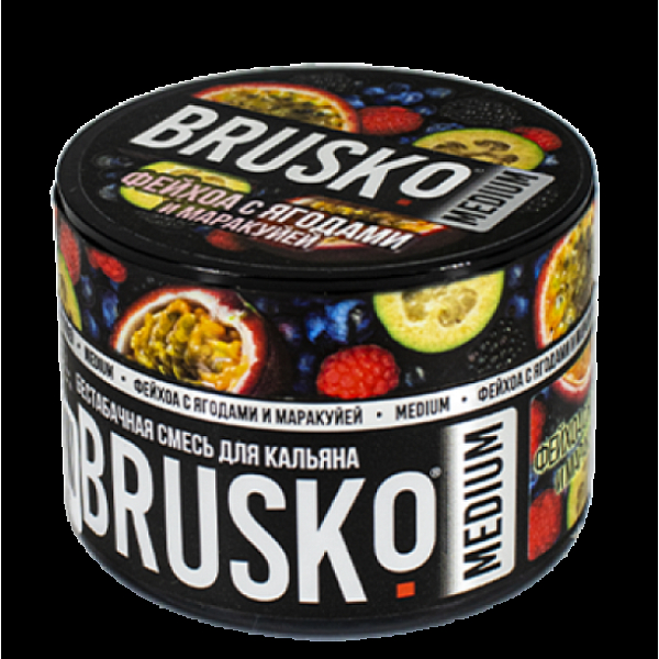 Бестабачная смесь Brusko Zero Фейхоа С Ягодами И Маракуйей 50 грамм в Сыктывкаре