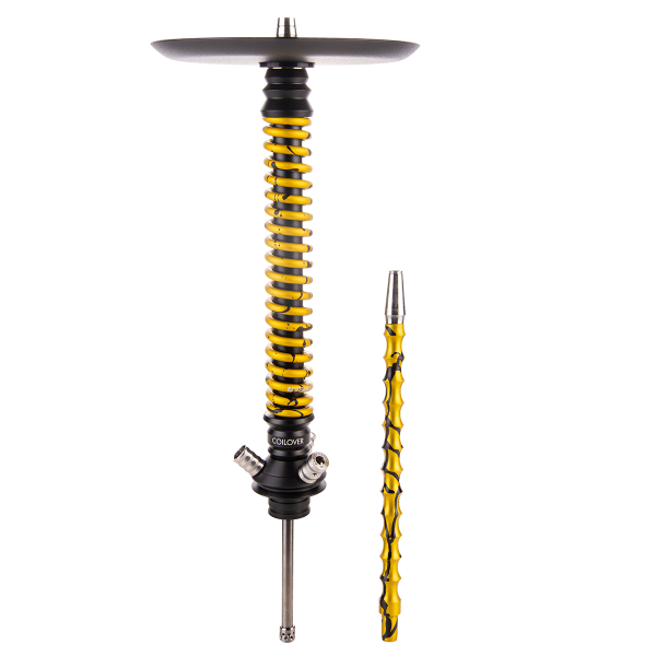 Кальян Mamay Customs Coilover Большой  Чёрный Золотой Сплеш в Сыктывкаре