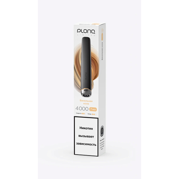 Электронка Plonq Plus Pro Black Ванильная Кола 4000 затяжек в Сыктывкаре
