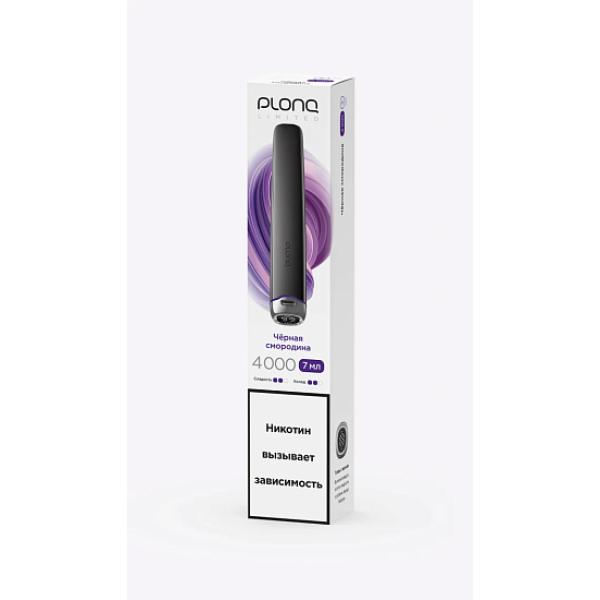 Электронка Plonq Plus Pro Black Чёрная Смородина 4000 затяжек в Сыктывкаре