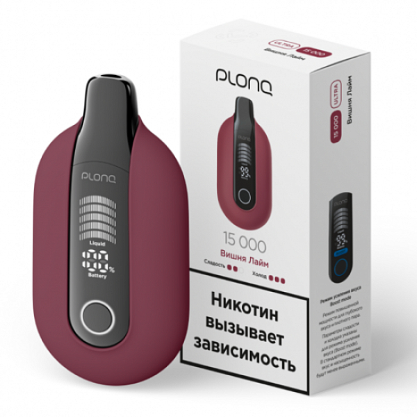 Электронная сигарета Plonq Ultra Вишня Лайм 12000 затяжек в Сыктывкаре